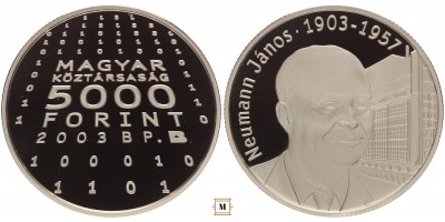 5000 forint Neumann János 2003 PP