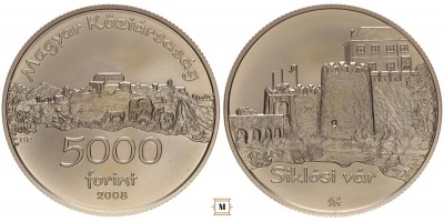 5000 forint a Siklósi vár 2008 BU