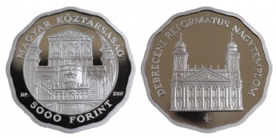 5000 forint Debreceni Református Nagytemplom 2007 PP