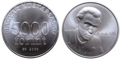 5000 forint Radnóti Miklós  2009 BU