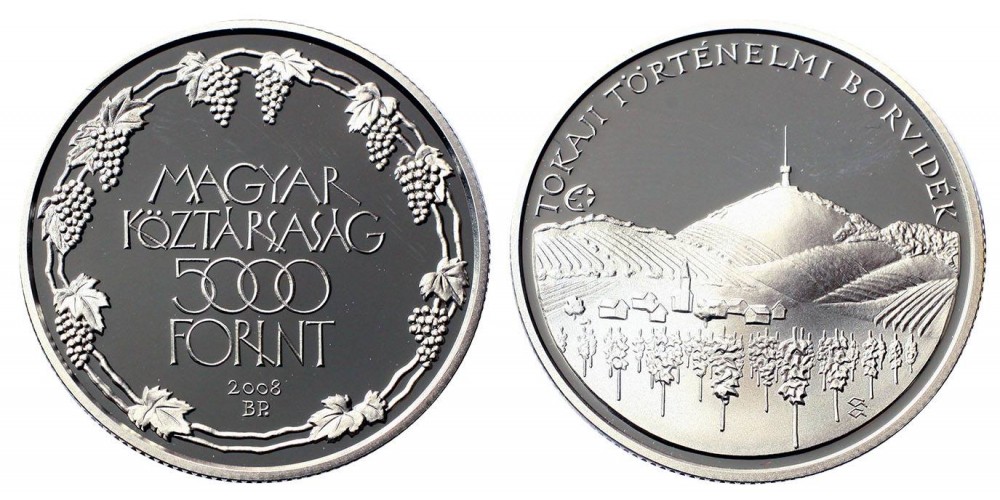 5000 forint a Tokaji borvidék 2008 PP