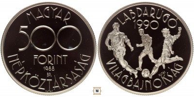 500 forint Labdarúgó VB  1988 PP