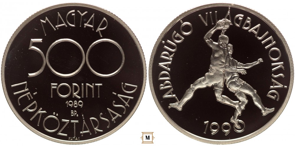 500 forint Labdarúgó VB 1989 PP