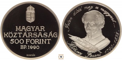 500 forint Kölcsey Ferenc 1990 PP