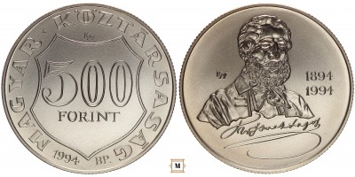 500 forint Kossuth Lajos 1994 BU