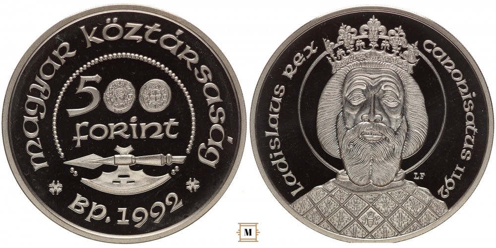 500 forint Szent László 1992 PP