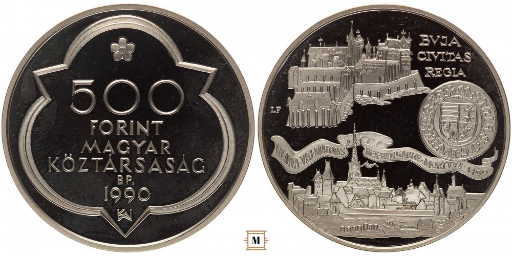 500 Forint Mátyás pár 1990 PP