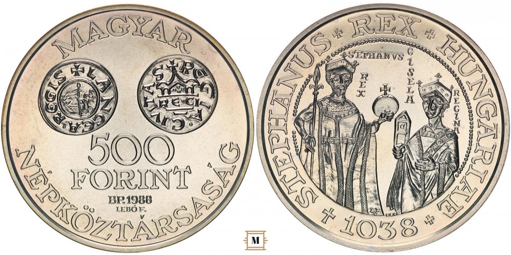 500 forint Szent István 1988 BU