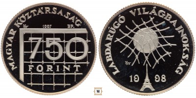 750 forint Labdarúgó VB 1997 PP