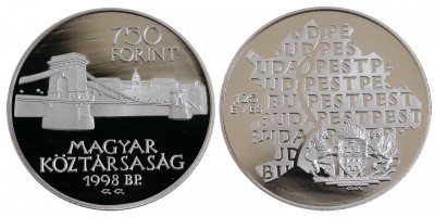 750 forint Budapest egyesítése 1998 PP