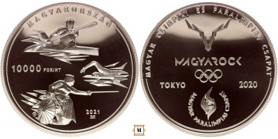 10000 forint Nyári Olimpiai Játékok, Tokió ezüst emlékérme 2021 PP