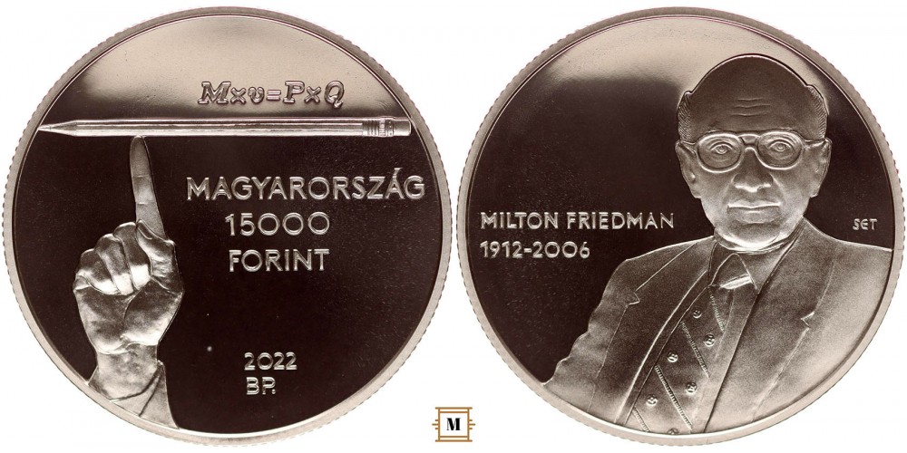 15000 forint  Milton Friedman 2022 PP