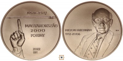 2000 forint  Milton Friedman 2022 BU
