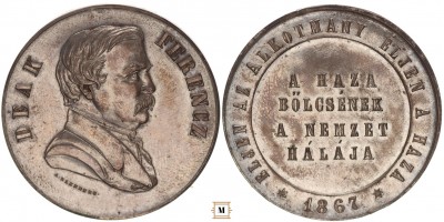 Deák Ferenc ezüst érem 1867