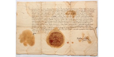 I. Ferdinánd oklevele sajátkezű, valamint Oláh Miklós aláírásával 1548