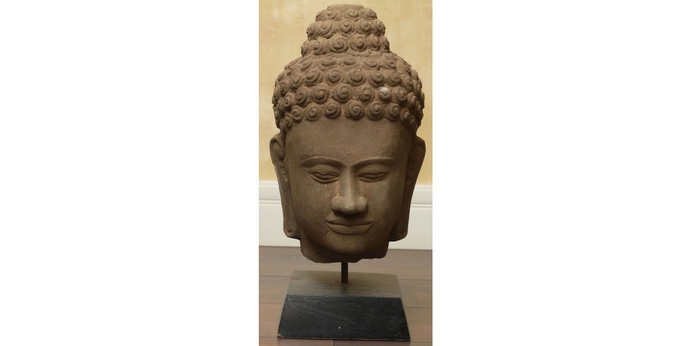 Kambodzsa khmer Buddha fej 1900 körül