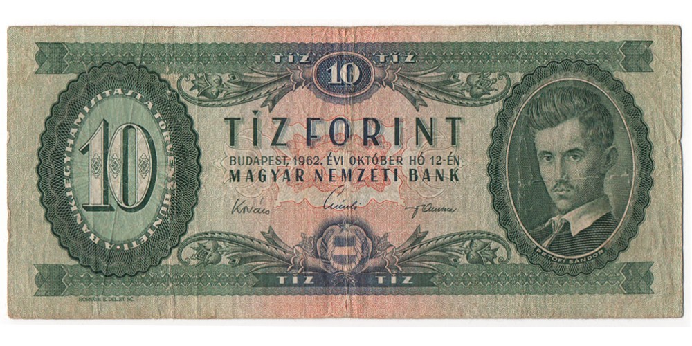 10 forint 1962