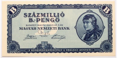 Százmillió B.-pengő 1946