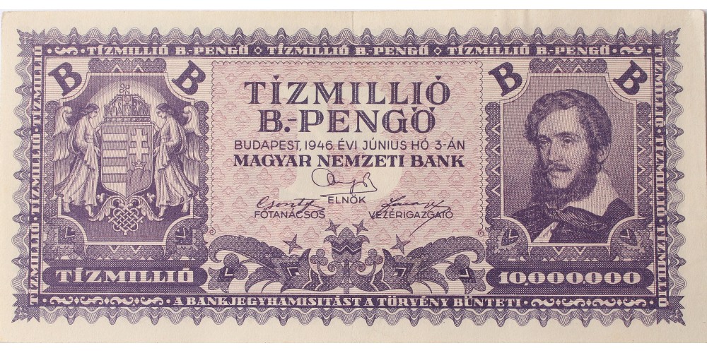 10 millió B-pengő 1946