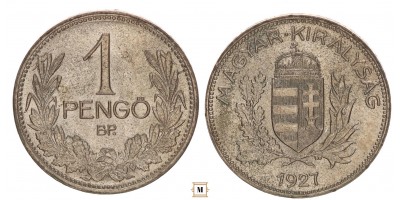 Magyar Királyság 1 pengő 1927 BP