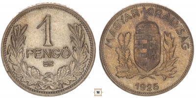 Magyar Királyság 1 pengő 1926 BP