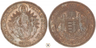 Magyar Királyság 2 pengő 1935 BP