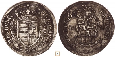 II. Rákóczi Ferenc 1/2 tallér 1706 KB