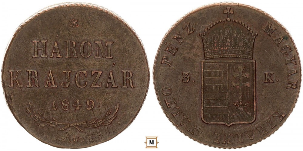 Három Krajczár 1849 NB