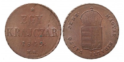 Szabadságharc 1 krajcár 1849 NB