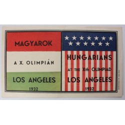 Los Angeles 1932 Nyári Olimpiája, A Magyar csapat bőröndcímkéje