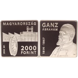 2000 forint Ganz Ábrahám 2014 BP