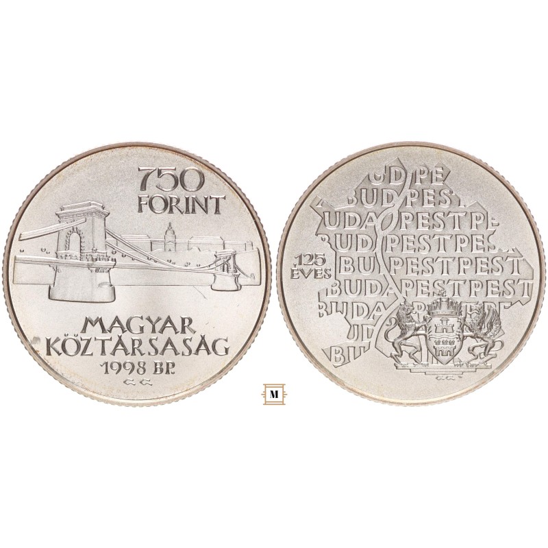 750 Forint Budapest egyesítése 1998