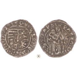 II.Ulászló 1490-1516 Denár ÉH 646, Korabeli hamis