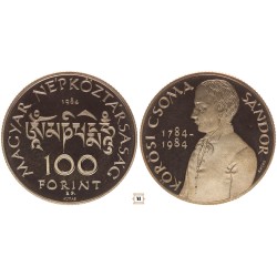 100 forint Kőrösi Csoma Sándor 1984