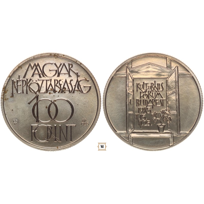 100 forint Kulturális fórum 1985