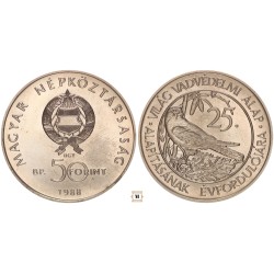 50 forint Világ vadvédelmi alap 1986