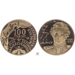 100 forint Fáy János 1986