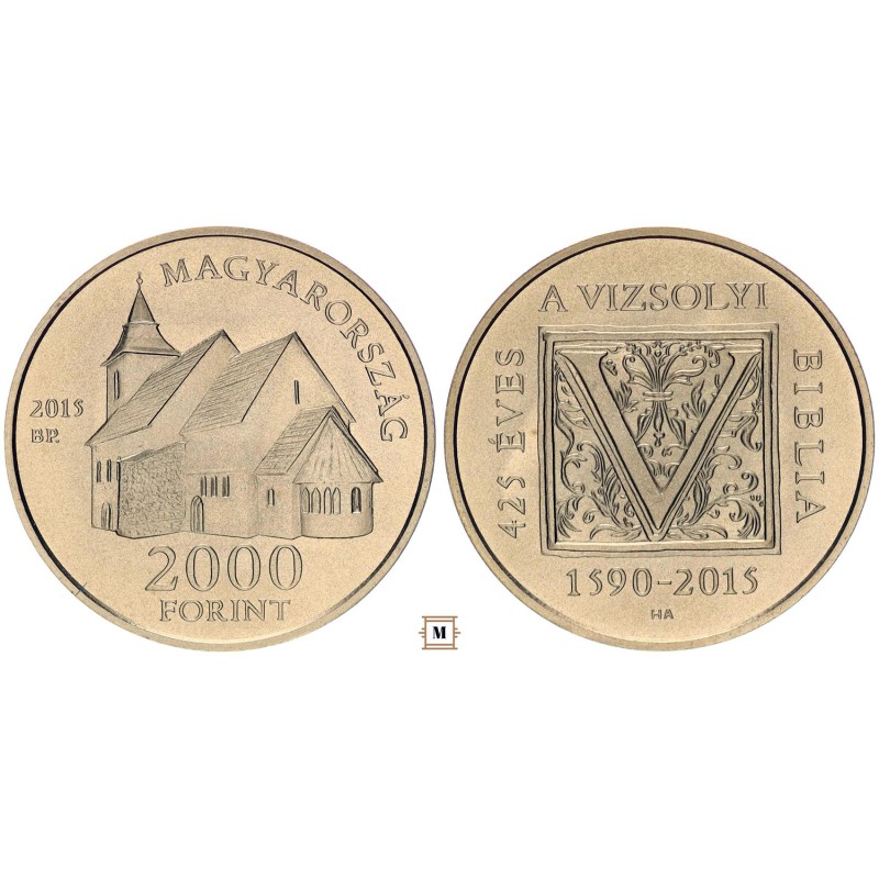 2000 forint Vizsolyi Biblia 2015 BP