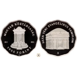 5000 forint Deák-téri EVANGÉLIKUS TEMPLOM 2011 BP