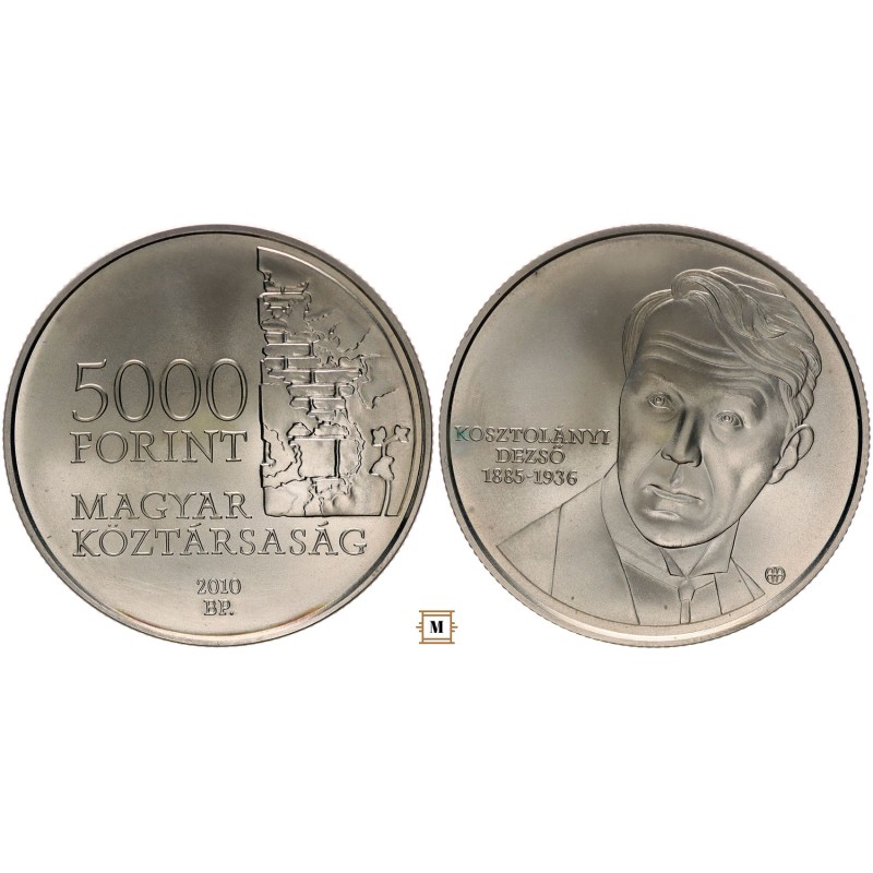 5000 forint Kosztolányi Dezső 2010 BP