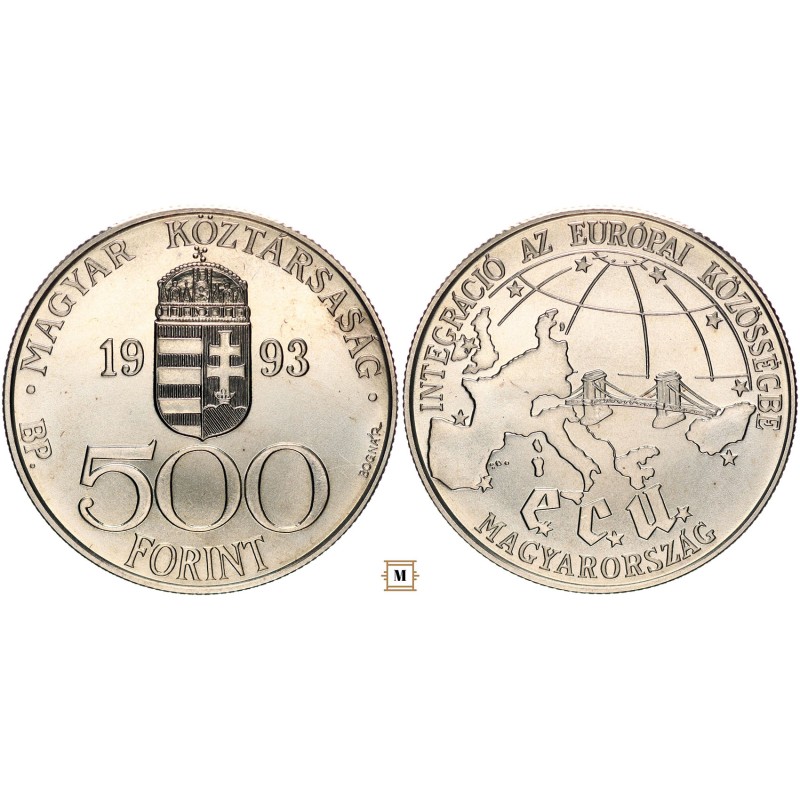 500 forint Integráció az Európai Unióba 1993 BP