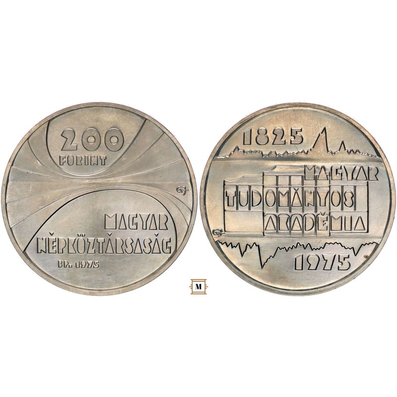 200 forint Magyar Tudományos Akadémia 1975 BP