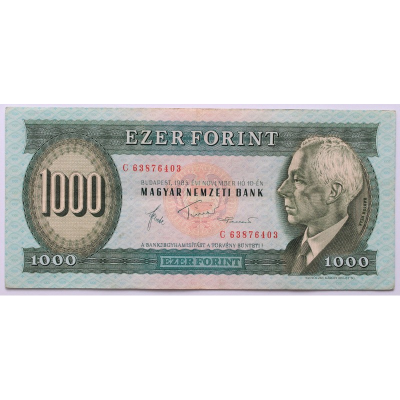 1000 forint 1983 C sorozat