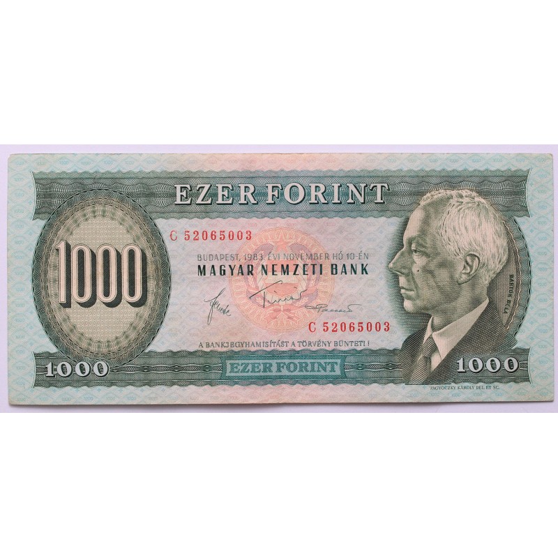 1000 forint 1983 C sorozat