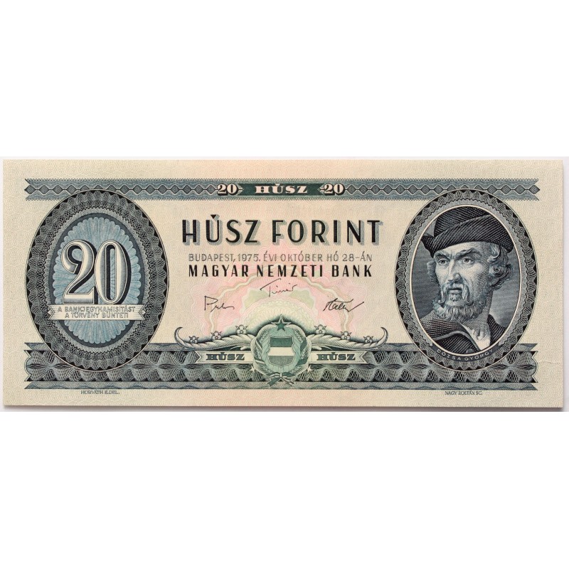 20 forint 1975 C sorozat