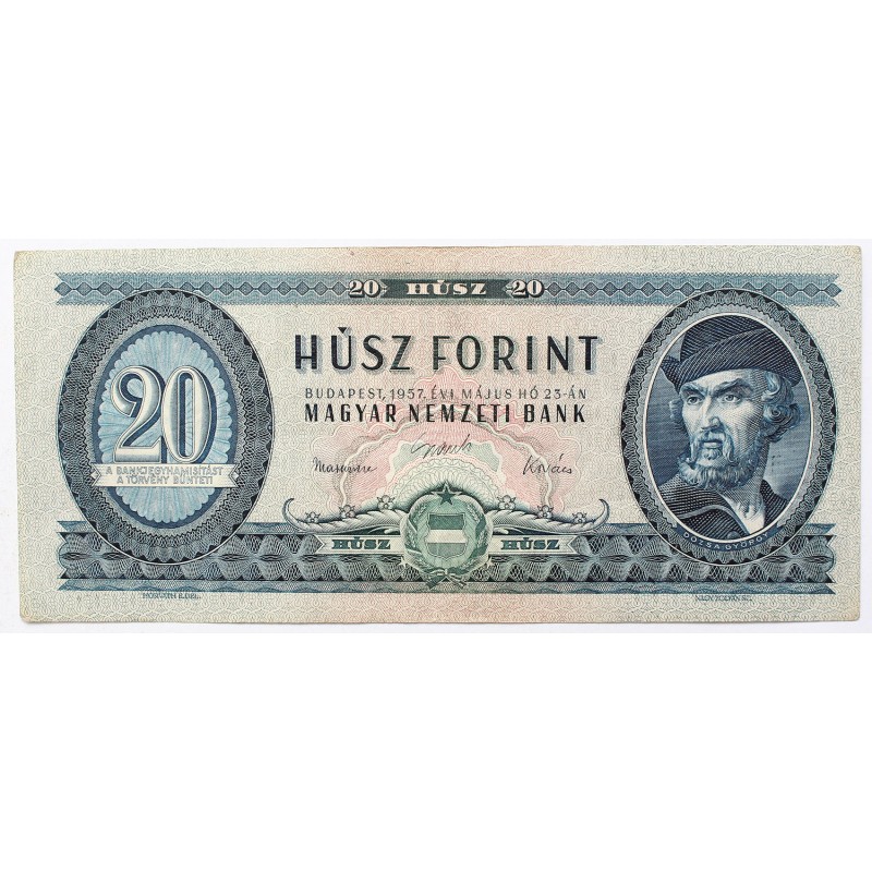 20 forint 1957 C sorozat