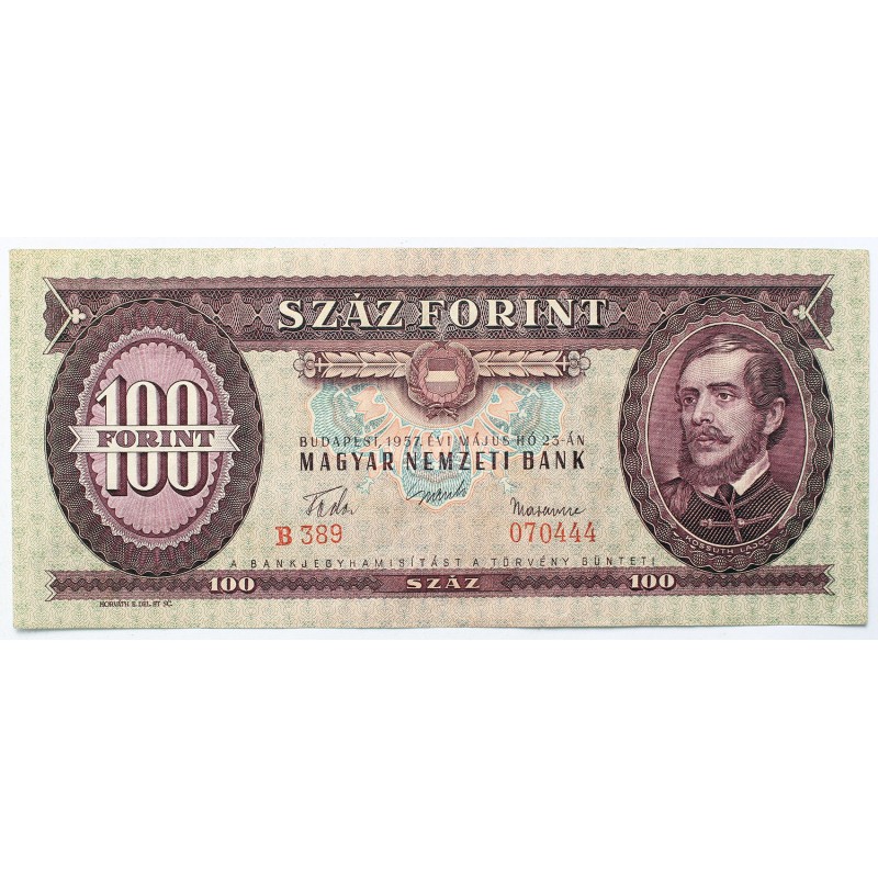 100 forint 1957 B sorozat