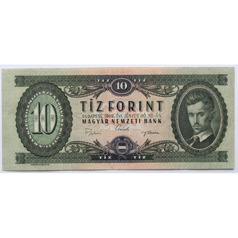 10 forint 1969 A sorozat