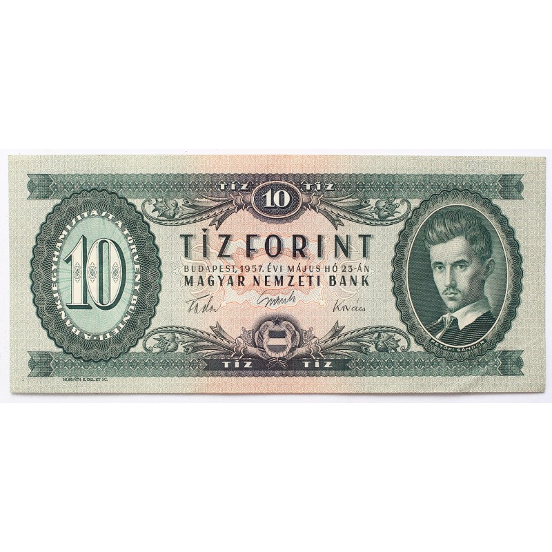 10 forint 1957 A sorozat