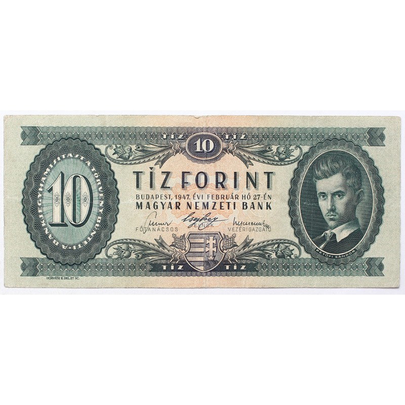 10 forint 1947 A sorozat